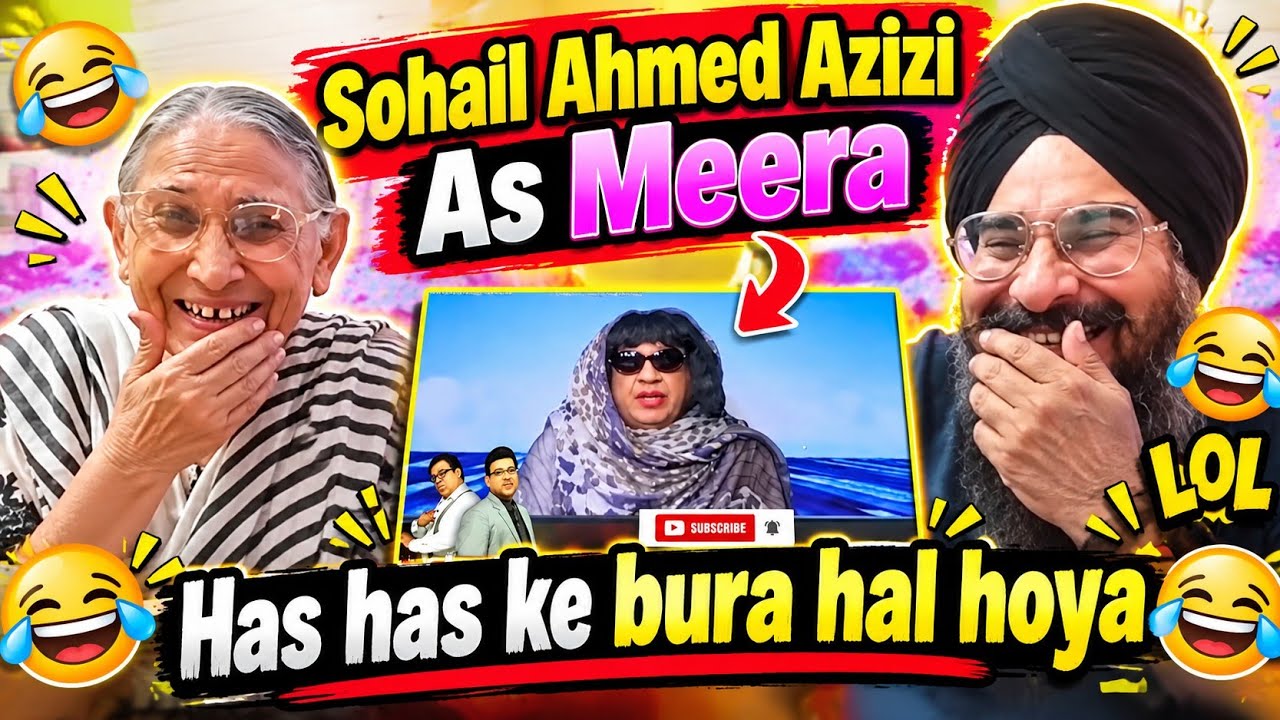 Mom's Funny Reaction Azizi As Meera | Meera Di Funny English #punjabireaction 