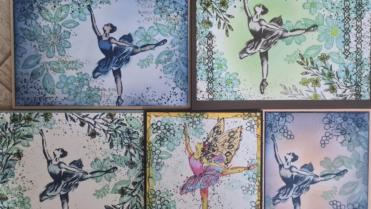 STAMPING with BALLET BEAUTY ans PETAL PARK #collagestamping #artfulstampin #stampinup
