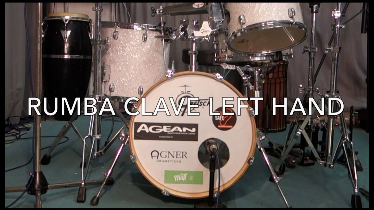 Rumba Clave Independence Left Hand on the Drumset