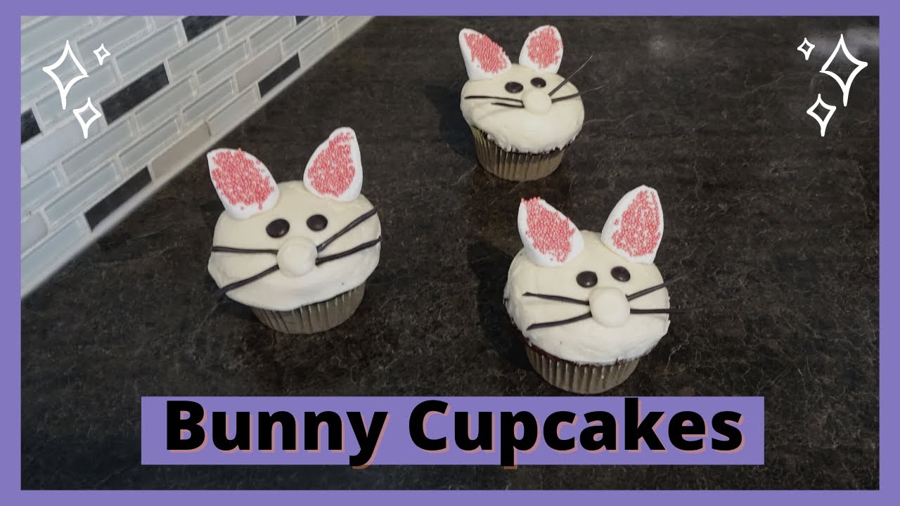 HOW TO MAKE EASY BUNNY CUPCAKES | Easter Bunny Cupcake Tutorial