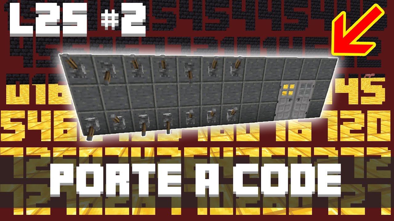 [TUTO]PORTE A CODE (super facile) Labo2Sabo - MINECRAFT 1.16.2