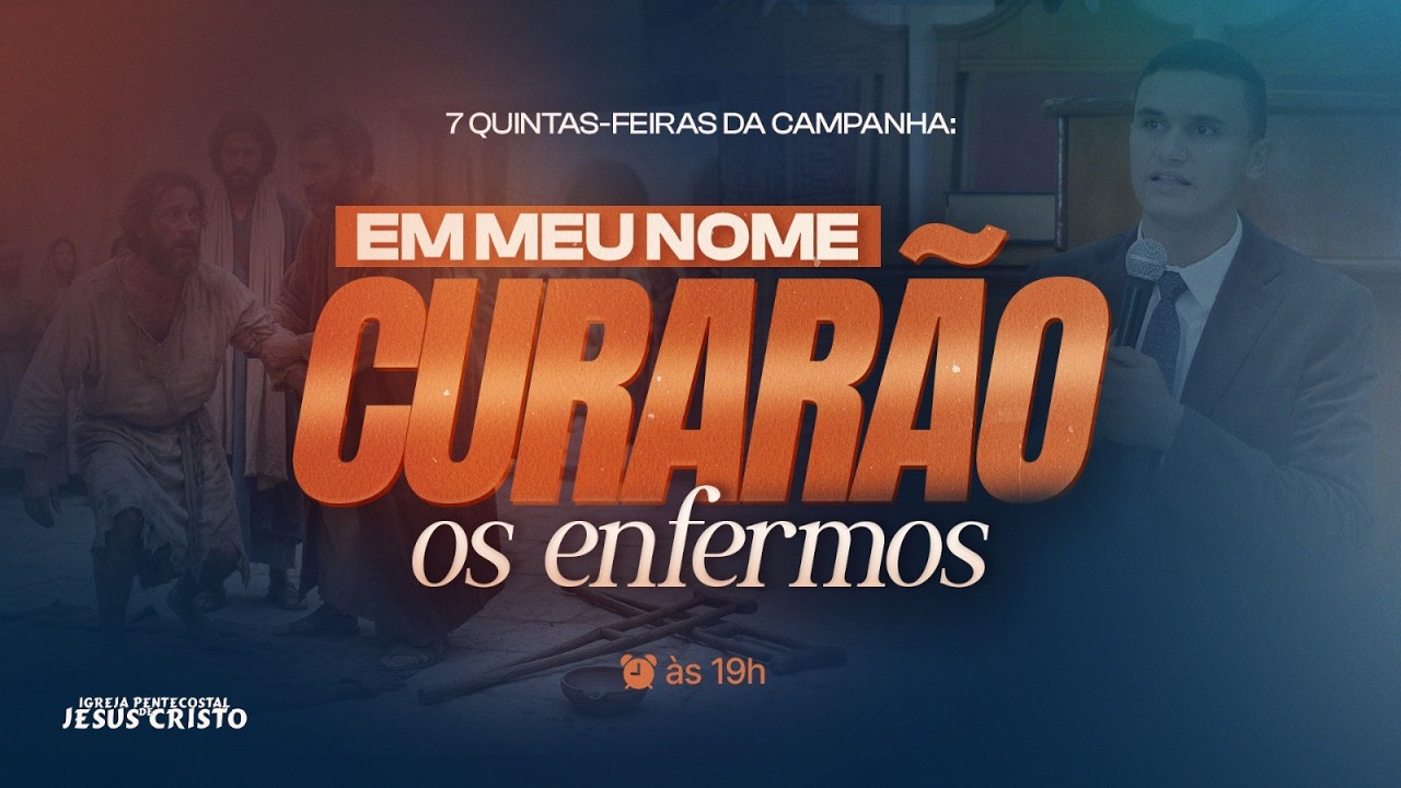 Culto Ao Vivo  | 26/03/2026 | EM MEU NOME CURAR&Atilde;O OS ENFERMOS | @IPJCOFICIAL