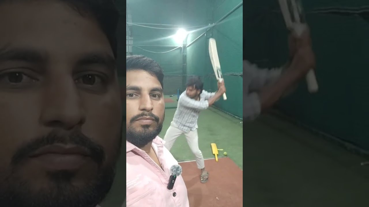 Playing night time cricket