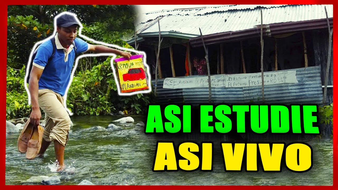 Joven Camina mas de 9 kilometros  Por Un Rio Para Poder Estudiar.