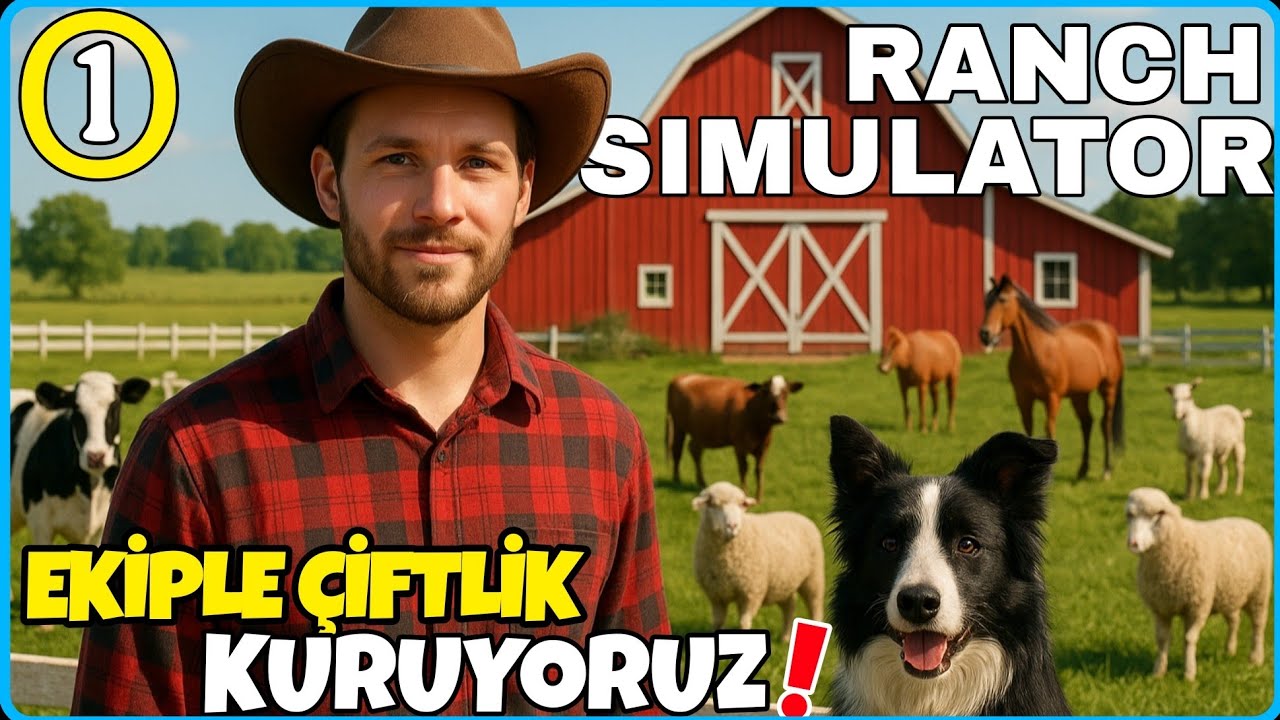 EKİPLE RANCH SİMULATÖR'E BAŞLADIK🔸️YENİ GÜNCELEME GELMİŞ #ranchsimulator 