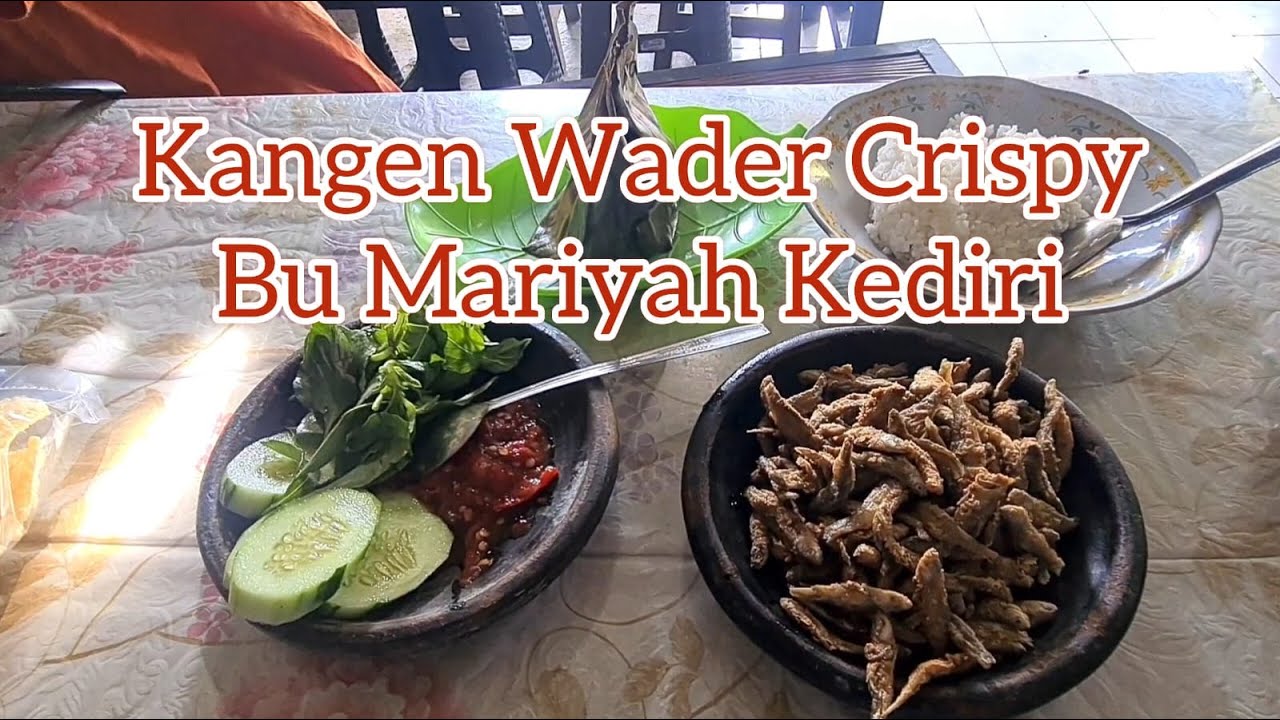 KANGEN MAKAN WADER DENGAN SAMBEL TOMAT MENTAHNYA YANG PUNYA CIRI KHAS BU MARIYAH GAMPENGREJO KEDIRI