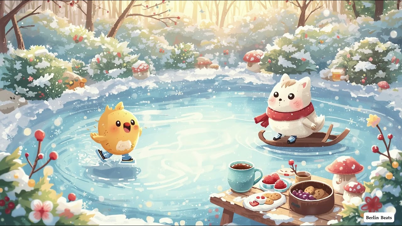 Winterzauber im Cartoon-Wald ❄️ | Lofi Chill Beats zum Entspannen, Lernen & Träumen | Süße Tierfreun