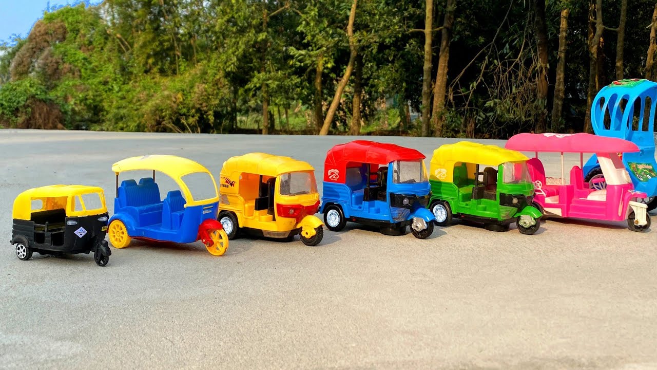 Finding and Introducing Various Indian Vehicles Toy CNG Auto Rickshaws & Electronic Auto Rickshaws