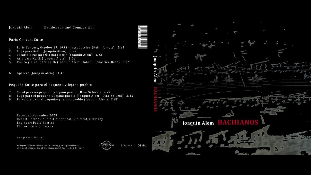 Joaqu&iacute;n Alem - Bachianos (Full Album 2024)