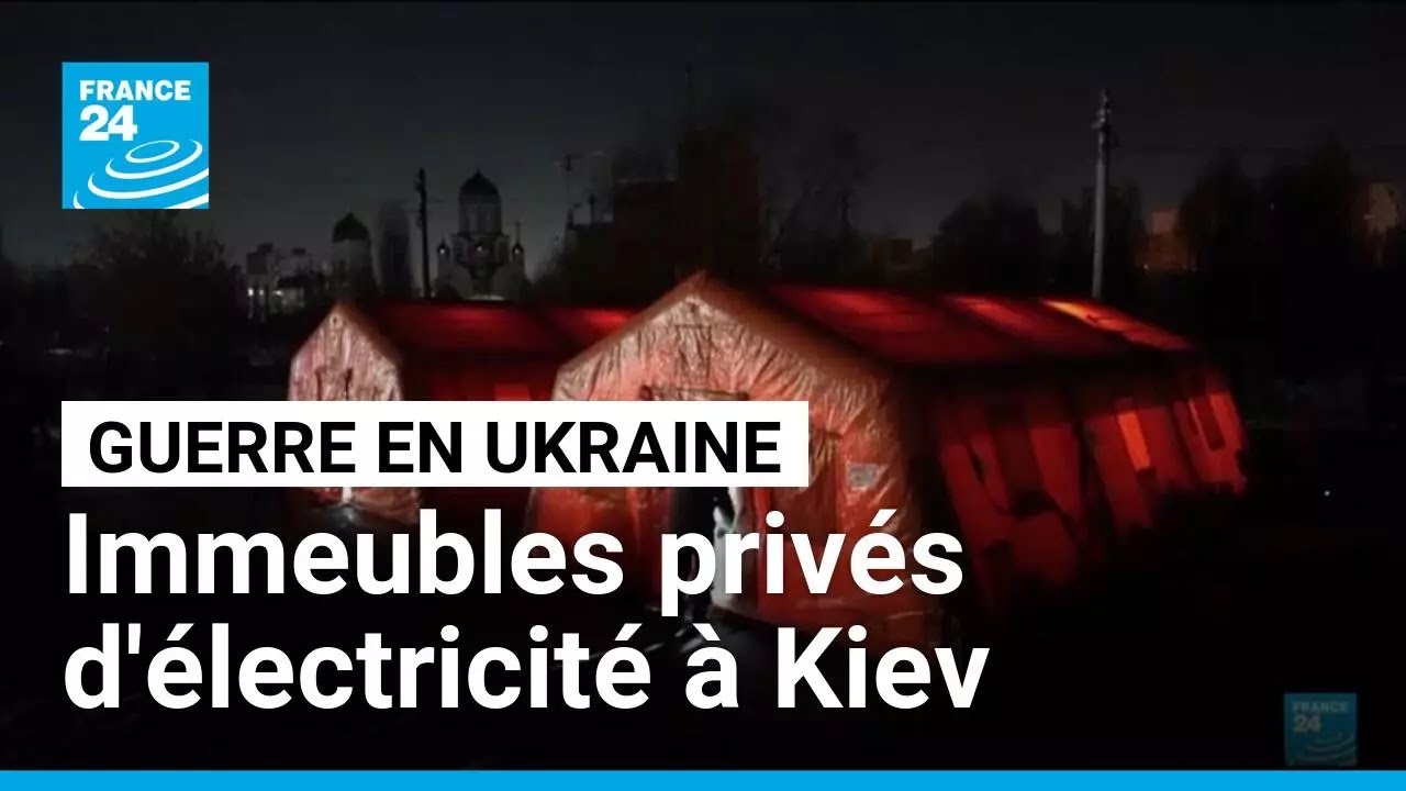 Privés d'électricité, 600 000 ukrainiens ont quitté Kiev depuis le 9 janvier • FRANCE 24