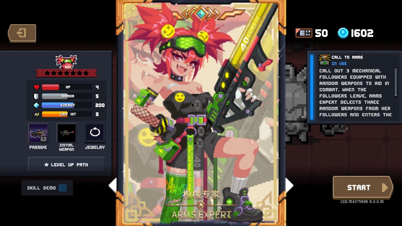 Soul knight new Character, the Arms Expert ￼