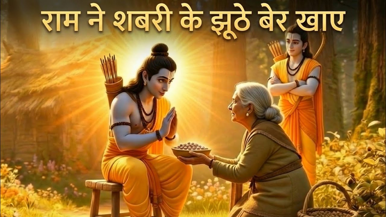 राम ने खाए शबरी के जूठे बेर | रामायण कहानी | Hindi ramayan story | पौराणिक कथा | हिंदी रामायण कथा 