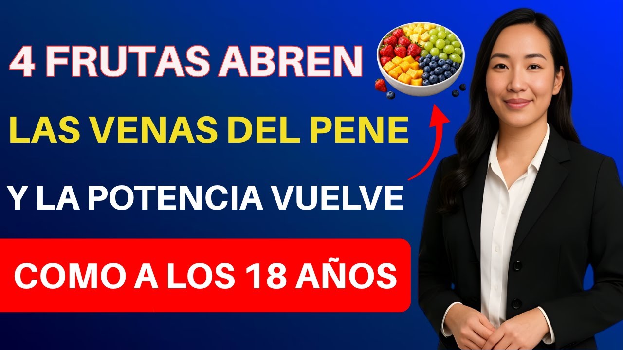 Urólogo advierte: 4 frutas desbloquean la circulación íntima después de los 60 | Método natural....!