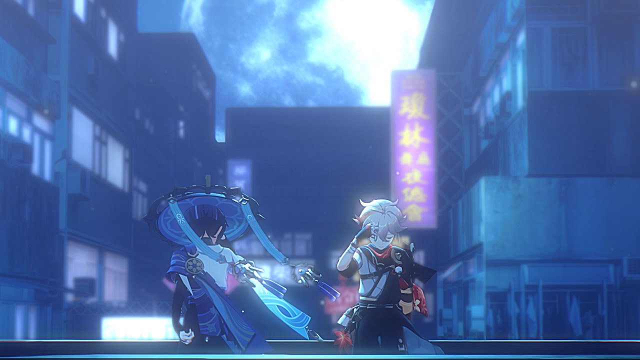 [Genshin Impact MMD]Racing into the night(夜に駆ける)[kazuscara]