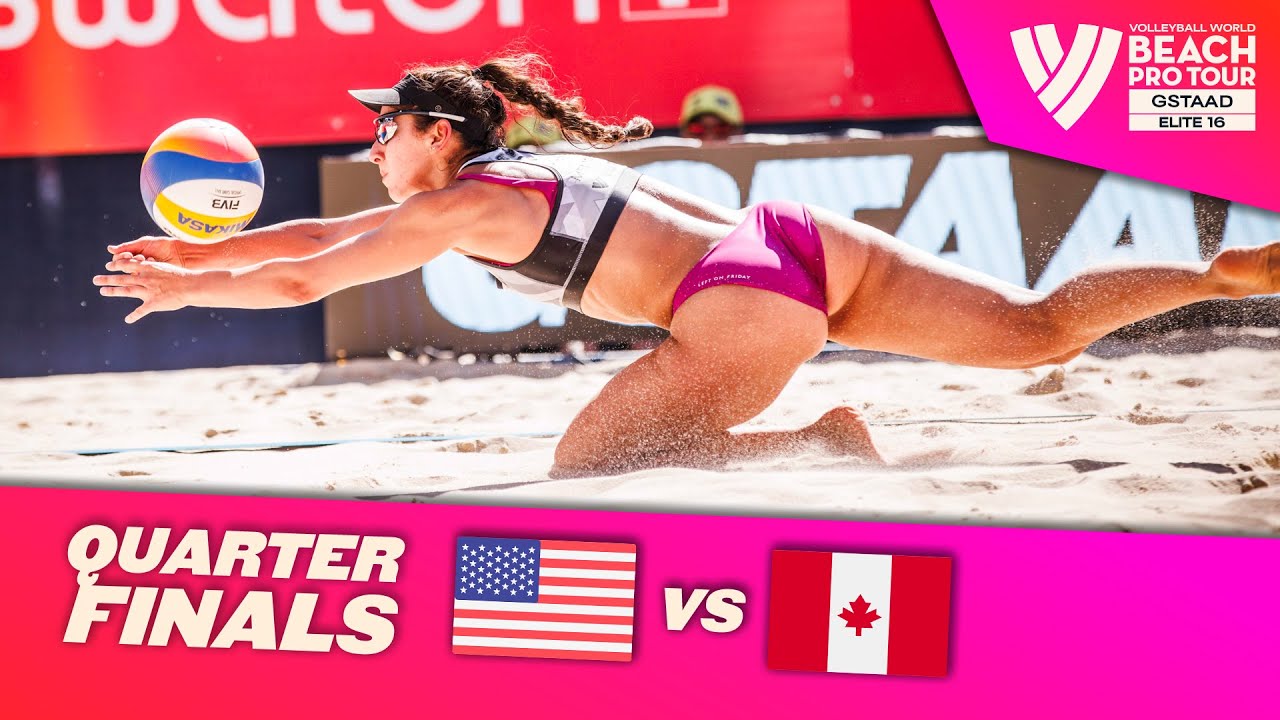 Hughes/Cheng vs. Melissa/Brandie - Quarter Finals Highlights Gstaad 2023 #BeachProTour