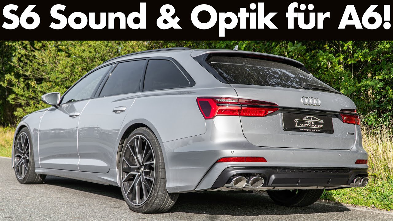 Böse Klappen Abgasanlage mit echten Endrohren für den Audi A6 C8 55 TFSI | Cete Automotive