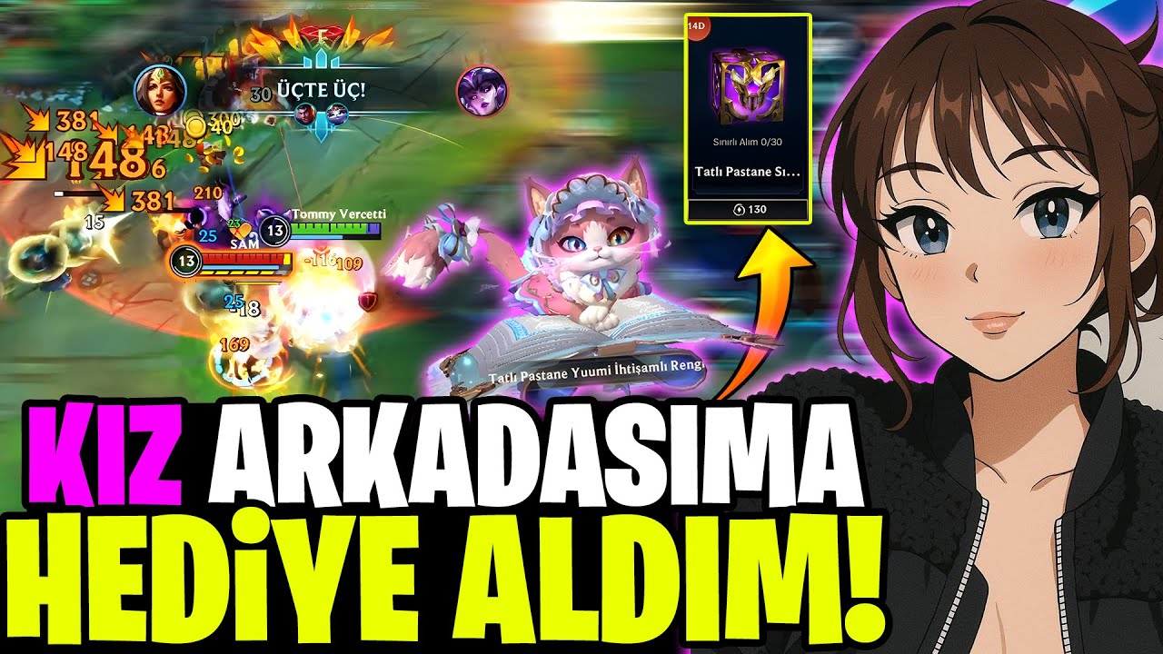 KIZ ARKADAŞIMA 130 VAHŞİ ÇEKİRDEĞE DEĞERLİ HEDİYE ALDIM!! - Wild Rift Sivir Yuumi