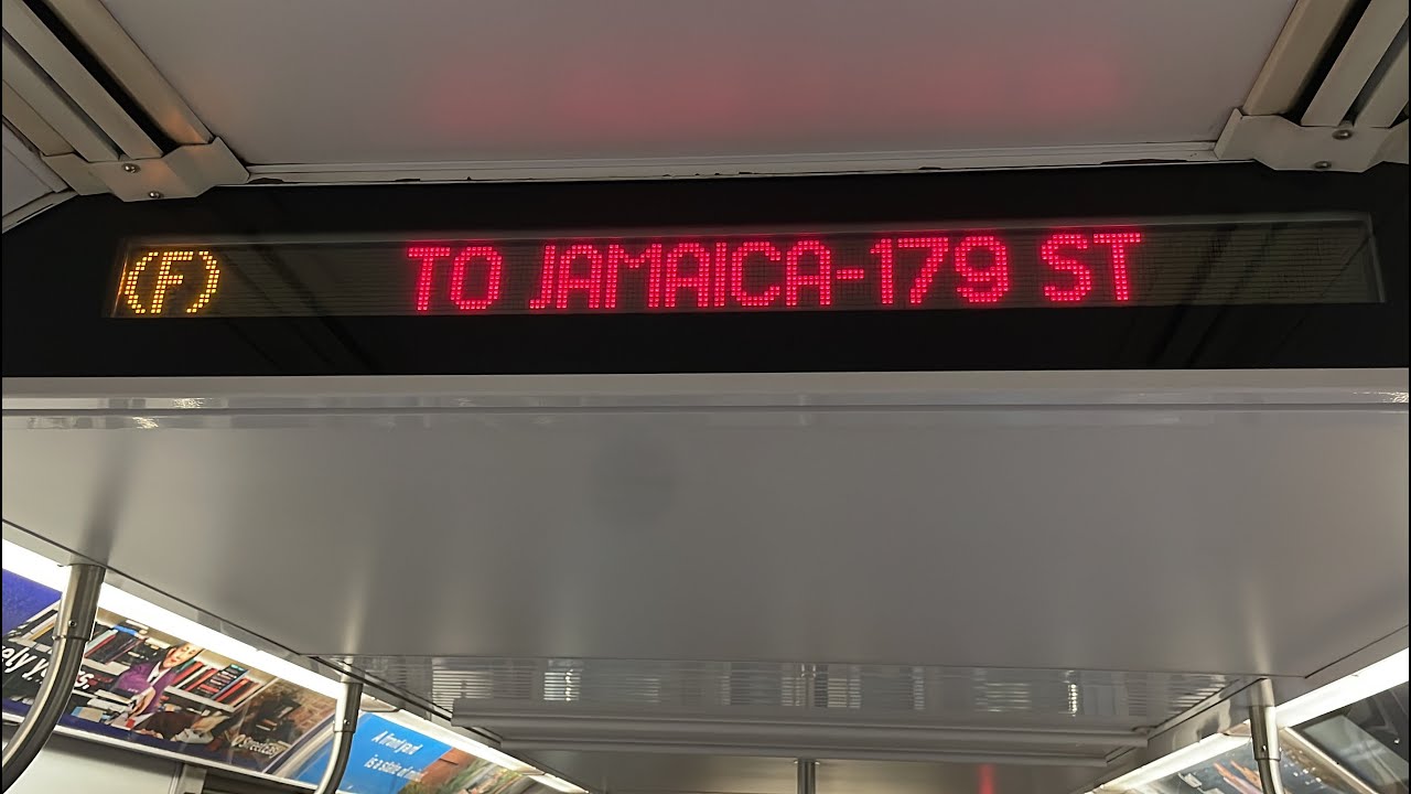 IND 6 Av Local: R160A (F) Train [Coney Island-Stillwell Av to Jamaica-179 St #via63St]