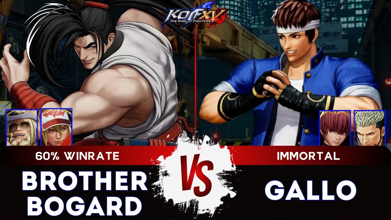 KOF XV🌟BROTHERS BOGARD (Haohmaru/Terry/Antonov) vs GALLO (Shingo/O.Chris/Goenitz)🌟Ranked Match 12/24
