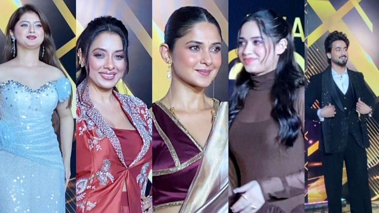 Jannat zubair Mr Faisu Jennifer Winget Rupali Ganguly Arishfa Khan At International Iconic Award ❤️😍