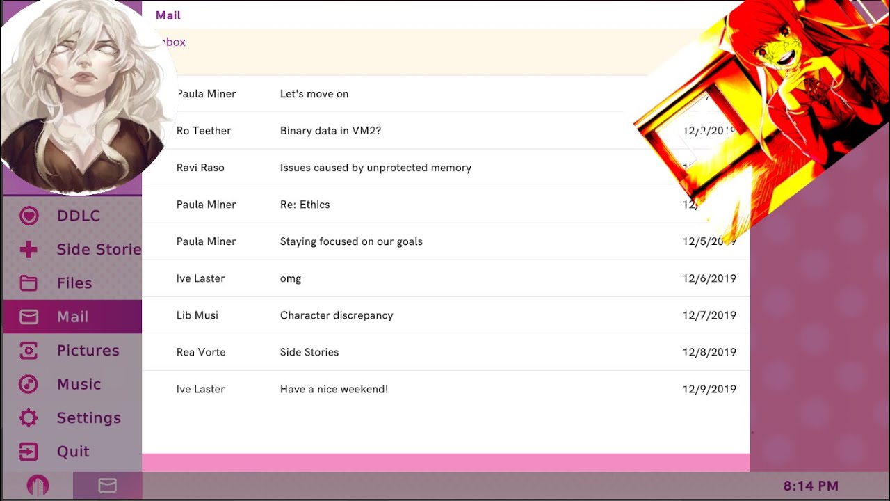 Decoding DDLC+: The Emails, Files, Project Libitina, & VM Test Function (Theories)