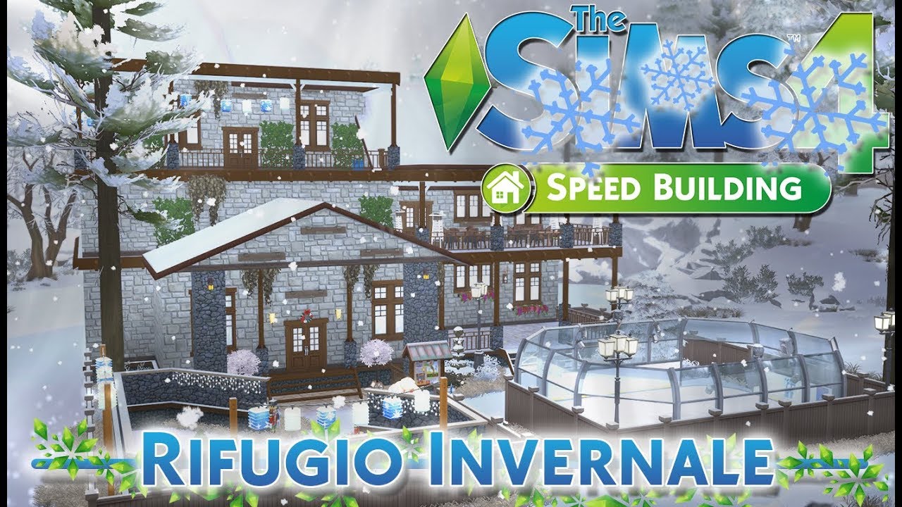 RIFUGIO INVERNALE!-The sims 4 STAGIONI ITA-Speed Building
