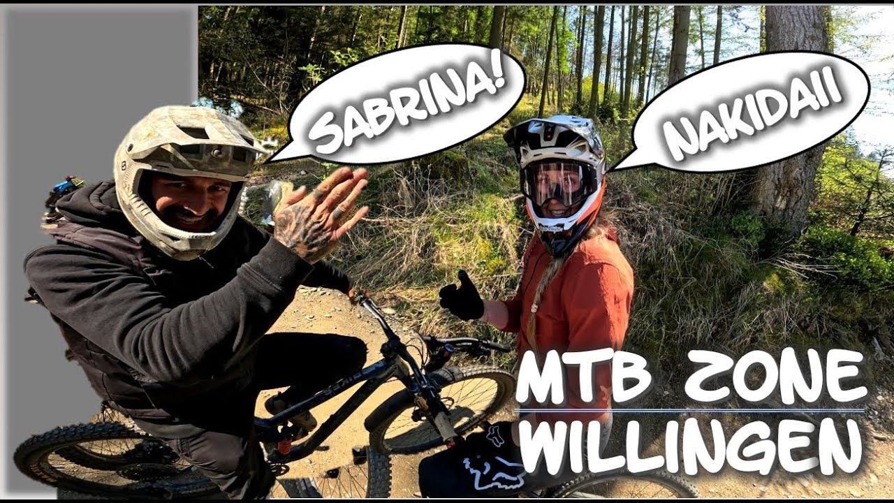 MTB Zone Willingen Bikepark • 1 Stunde Mountainbiken mit Nakidaii & Sabrina • Kurven fahren kann sie