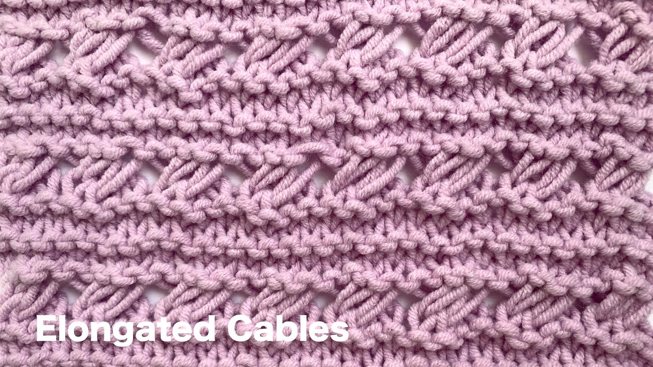 Elongated Cables | Knitting Stitch Patterns