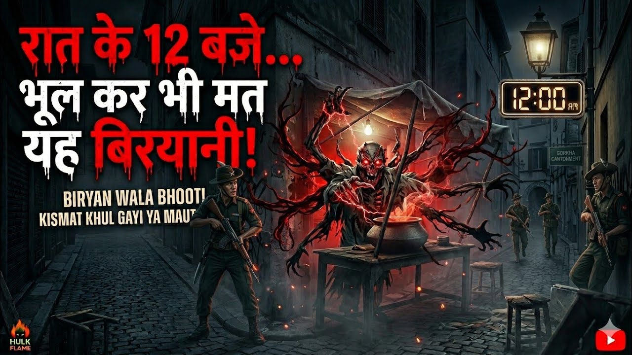 बिरयानी वाला भूत – आधी रात की गली का खतरनाक रहस्य! 👻🍛रात 12 बजे दिखा बिरयानी वाला भूत… फिर जो 