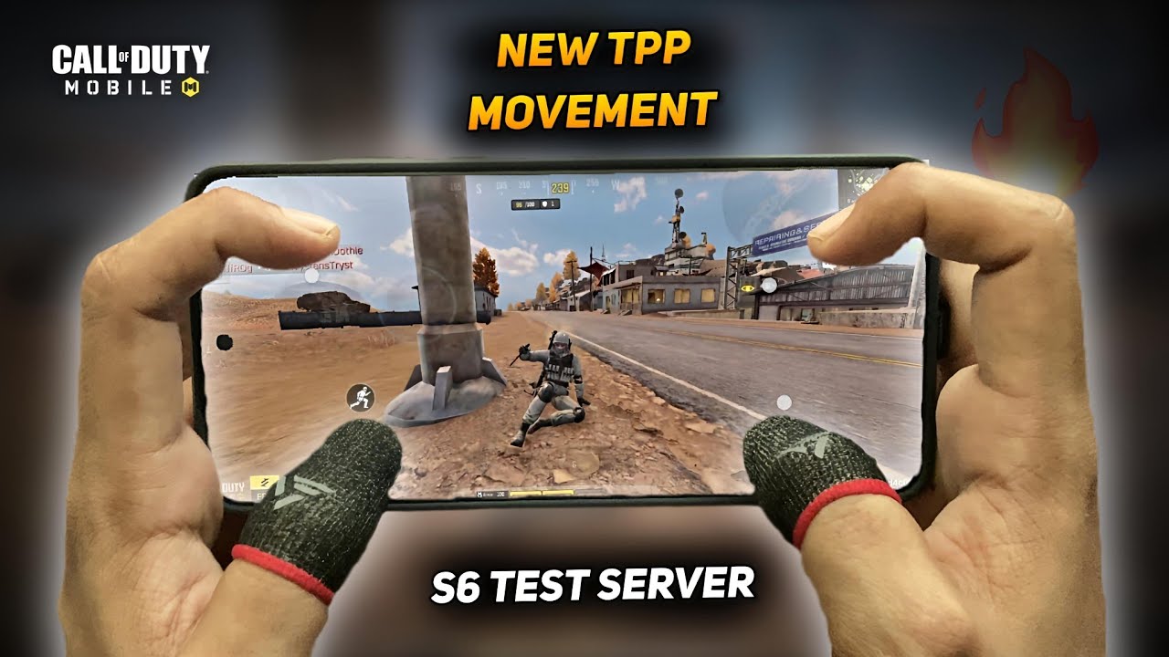 New Updated TPP Movement Gameplay in COD Mobile Battle Royale Season 6 Test Server (HANDCAM)