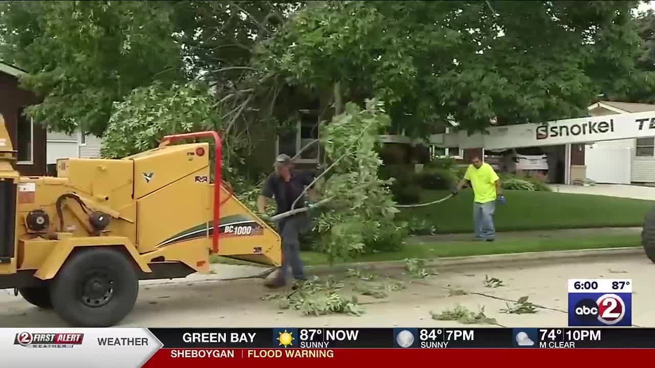 Several communities cleaning up after overnight storm damage