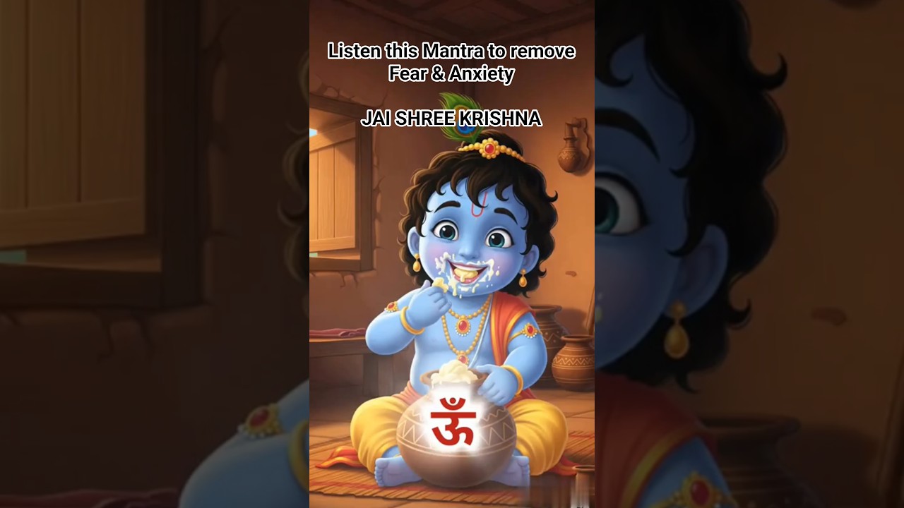 Krishna Mantra to Remove Fear and Anxiety | Powerful Krishna Mantra Krishnaya Vasudevaya Janmashtami