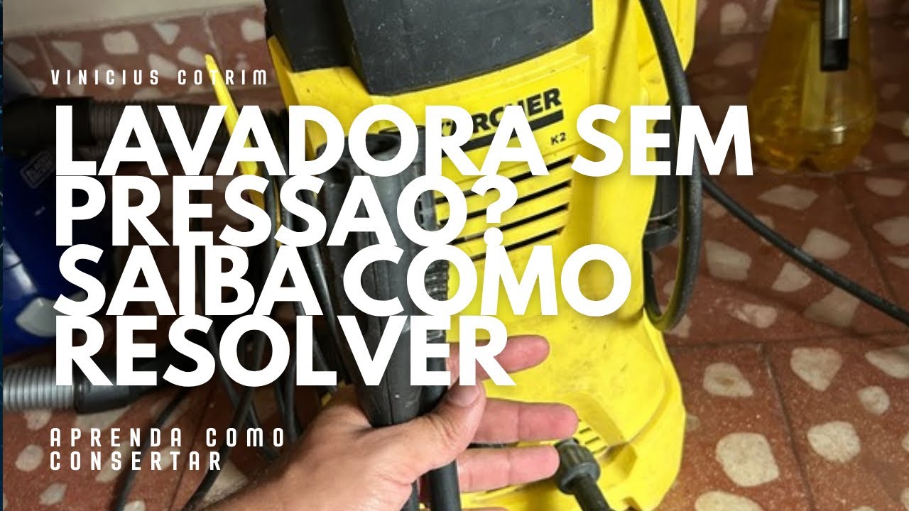 Lavadora de alta pressão com defeito? A solução pode ser bem simples!