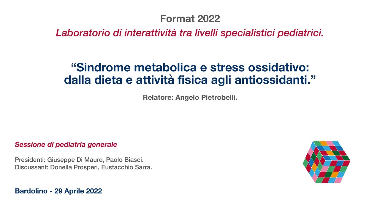 13-Sindrome metabolica e stress ossidativo: dalla dieta e attività fisica agli antiossidanti.