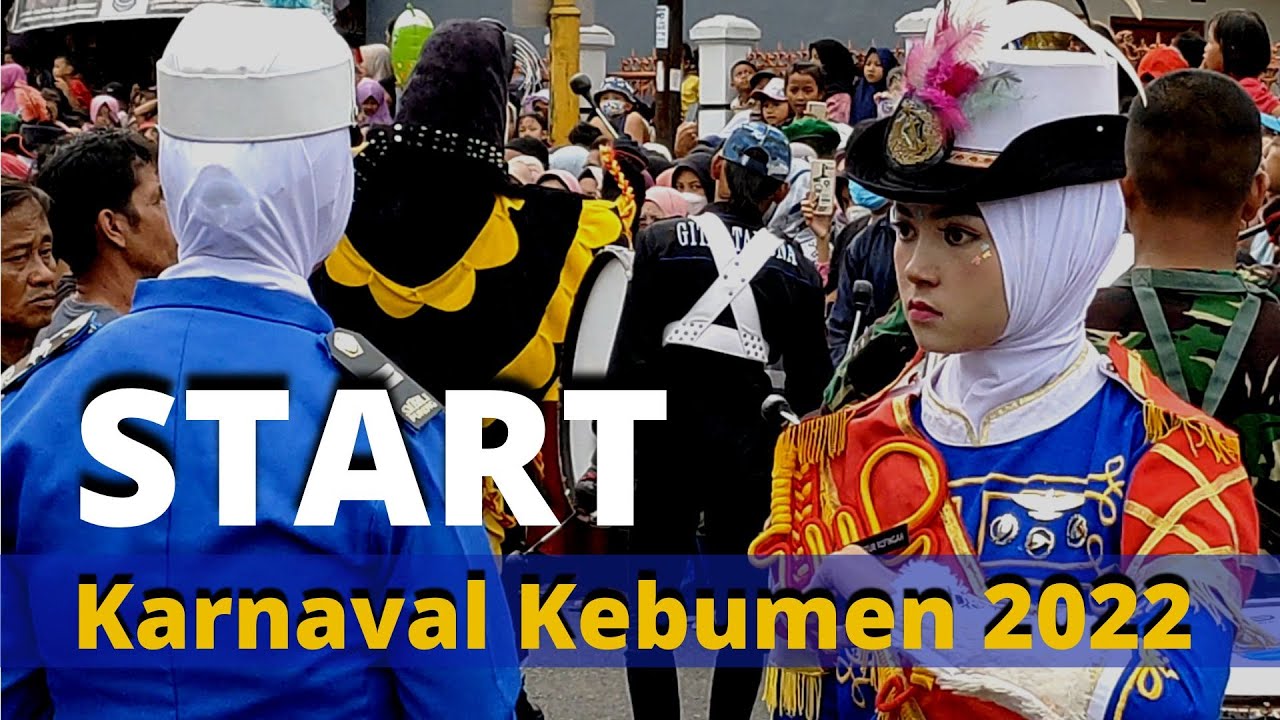 KEREN!!! Drum Band Gita Taruna SMK Negeri 1 Puring Mengawali Karnaval Kebumen 2022