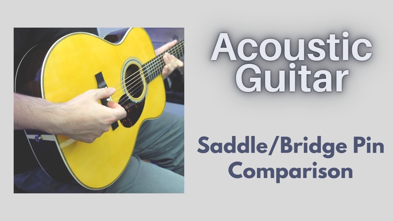 Acoustic Guitar - Plastic vs Bone vs Luxe Bridge Pins (feat. The Martin OMJM)