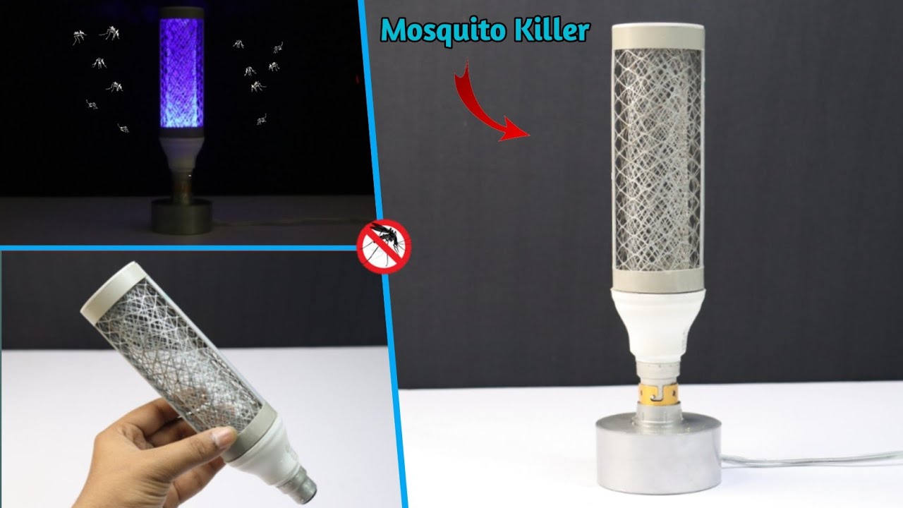 How To Make Mosquito Killer With Led Bulb | Diy Mosquito Killer | Mosquito Killer