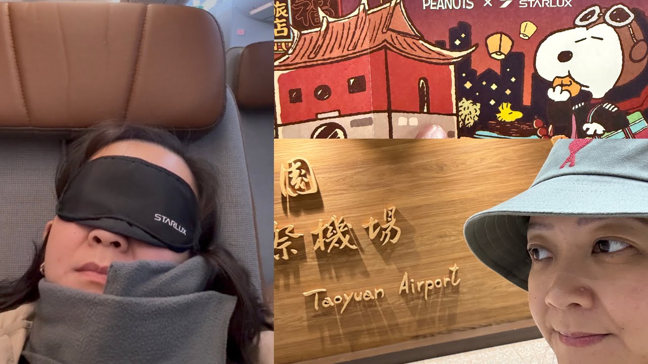 TAIWAN - Flying solo with Starlux Airlines (extra legroom worth it?) | Ximen Airline Hotel room tour