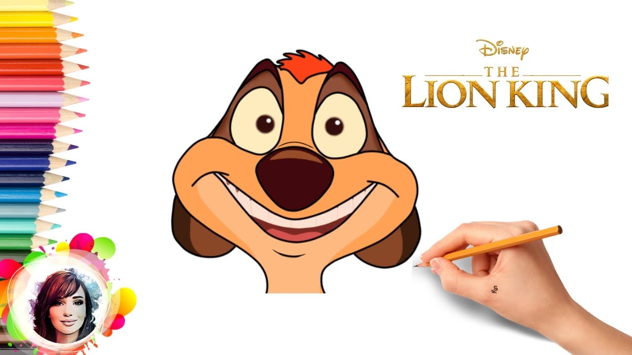 How to Draw Timon | The Lion King | Drawing for Kids | Paint Draw Color