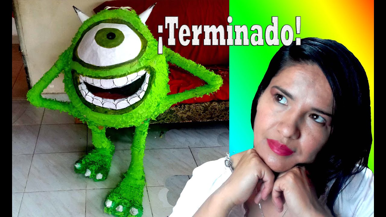 PIÑATA MIKE WAZOWSKI | how to make 2/3 piñata, decorado