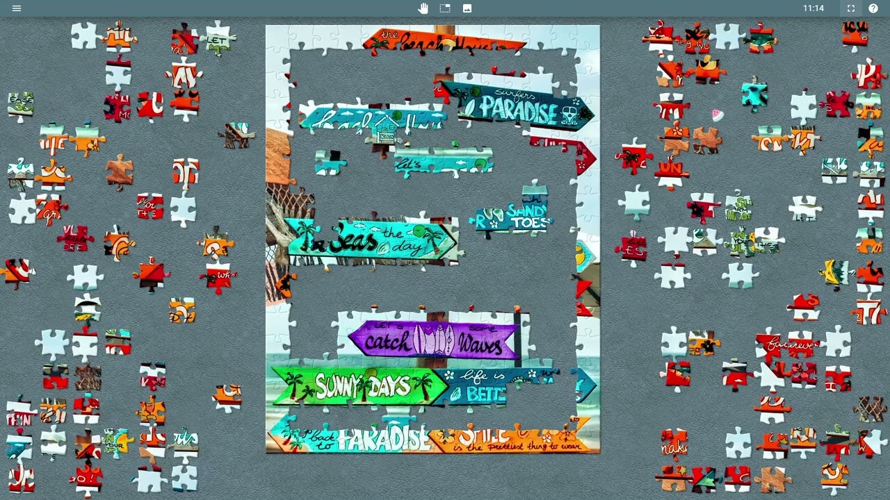 Relaxing Music With Colorful Seaside Signs Puzzle #711