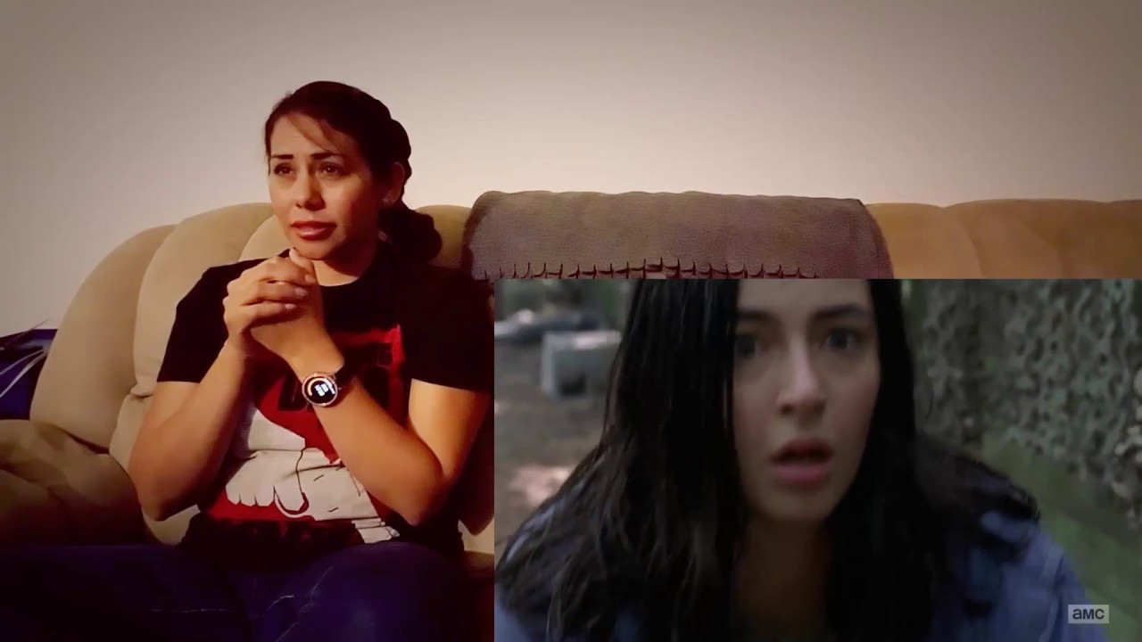 Walking Dead Season 7 Episode 6 Cynthia's Reaction s07e07 Live