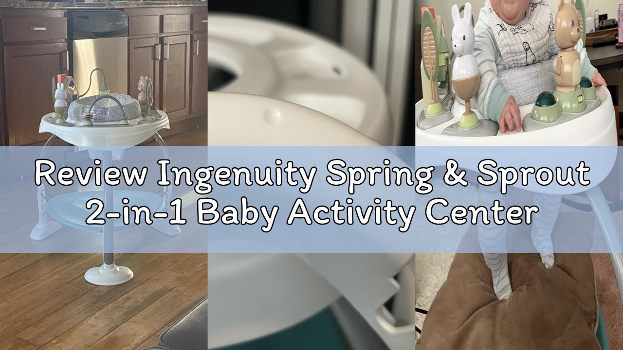 Review Ingenuity Spring & Sprout 2-in-1 Baby Activity Center Jumper and Table with Infant Toys - Age