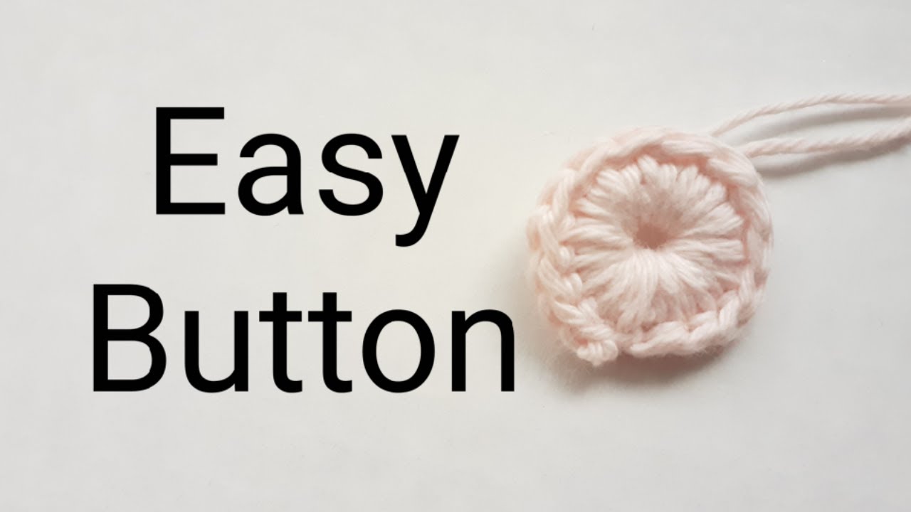 Crochet Button, How to Crochet a Fast and Easy #crochetwithme