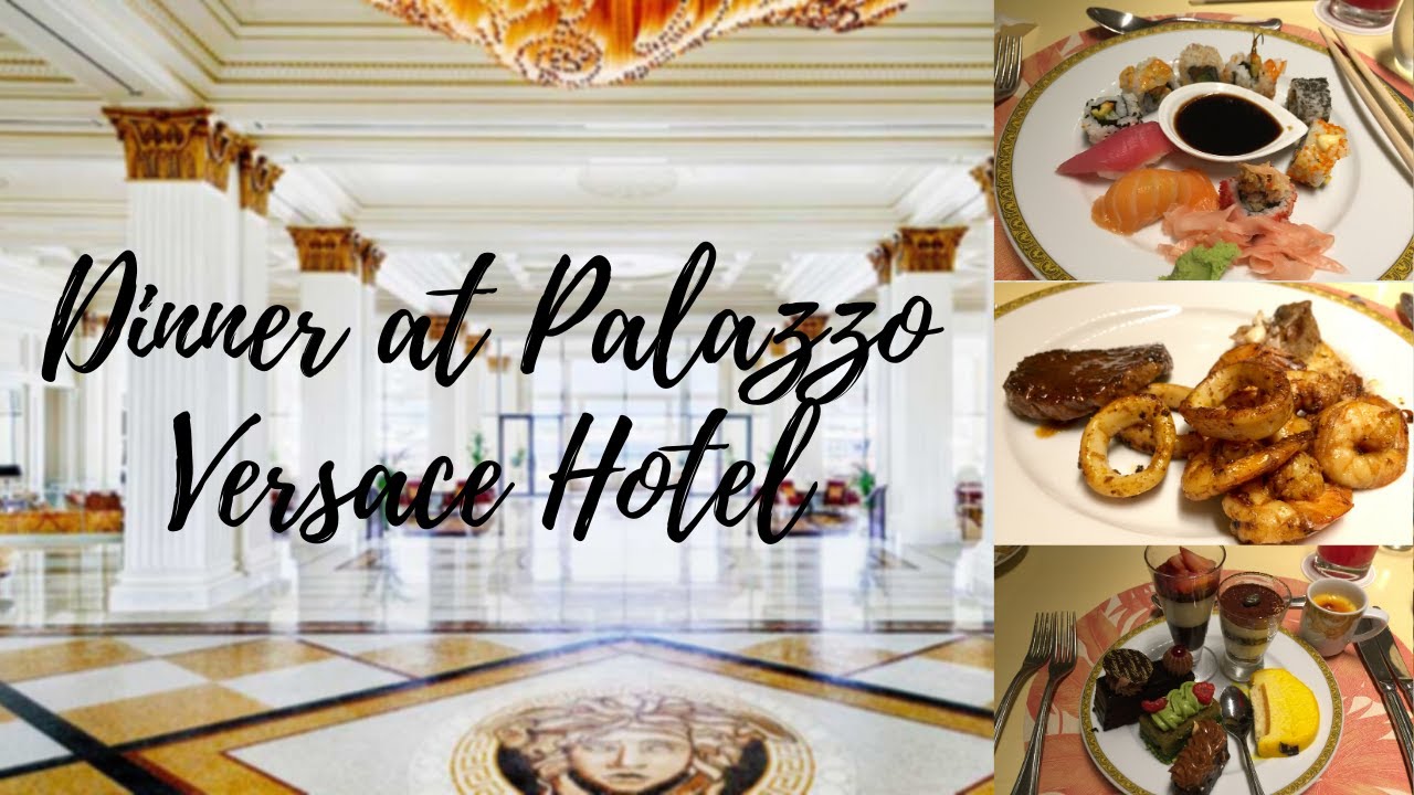 PALAZZO VERSACE HOTEL DUBAI Hotel Tour  and dinner