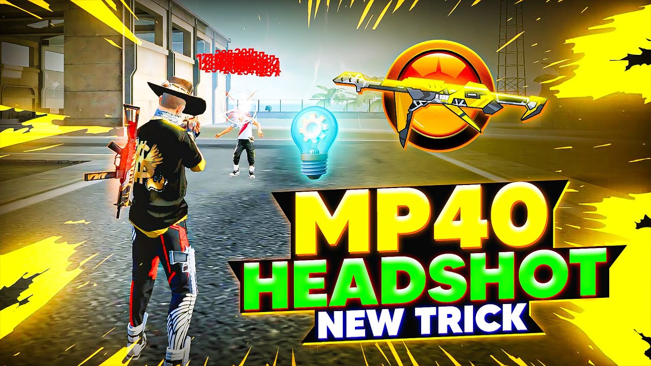 MP40 Headshot Trick 2025 💀🔥 100% Headshot + Best Sensitivity | No Recoil | Free Fire Max
