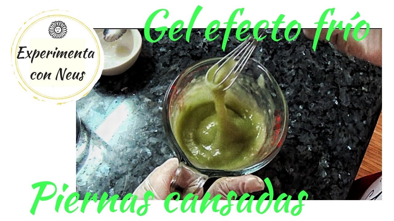 Gel efecto frío piernas cansadas.