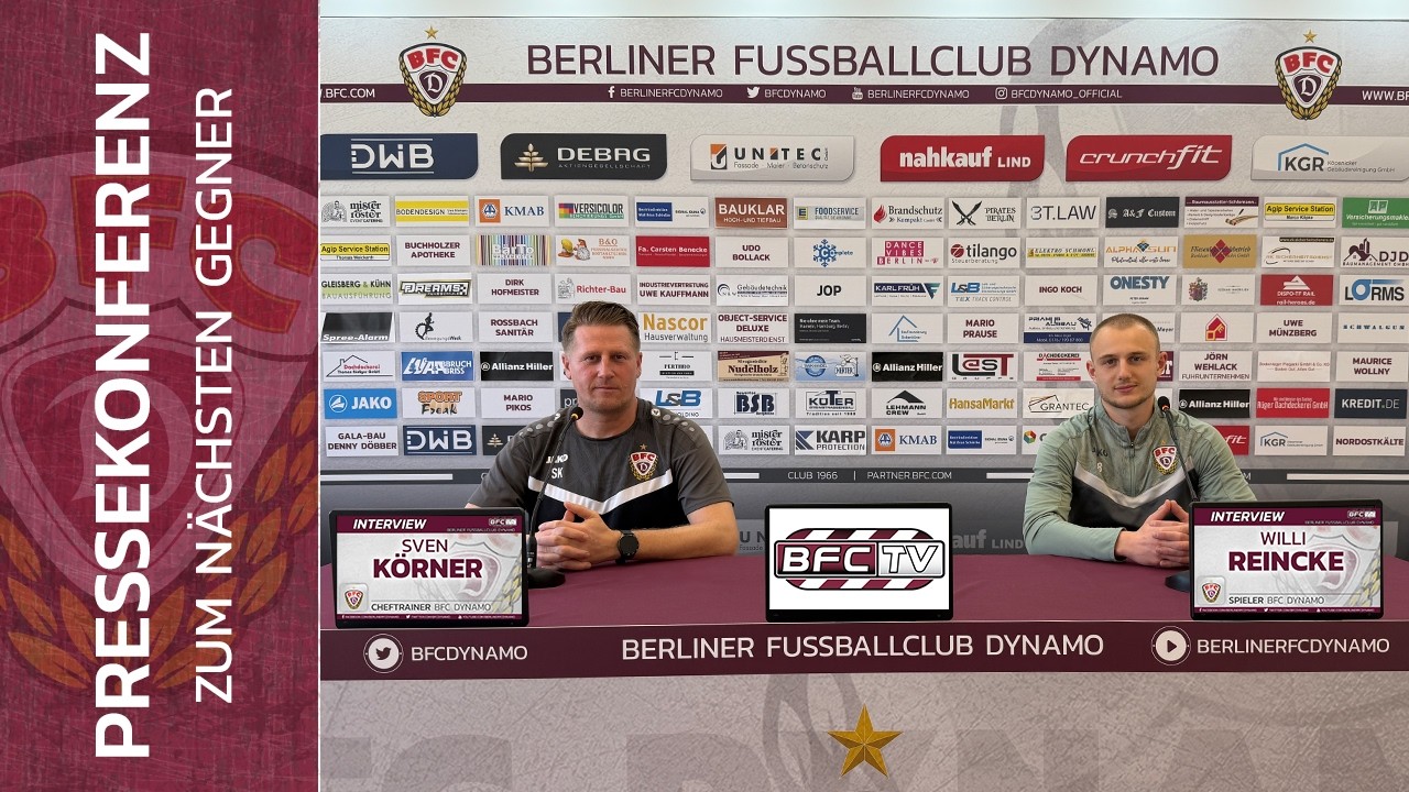 BFC-TV: Pressekonferenz vor dem Spiel gegen die BSG Chemie Leipzig - Fragen rund um die Partie