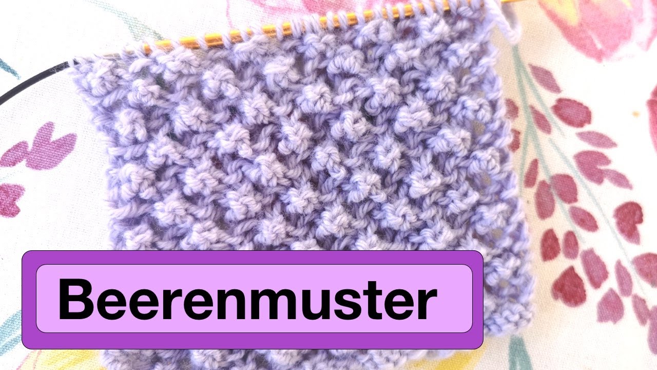 Beerenmuster stricken | Strickmuster