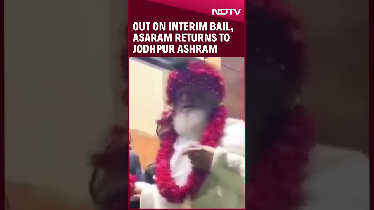 Asaram Bapu | Out On Interim Bail, Rape Convict Asaram Returns To Jodhpur Ashram